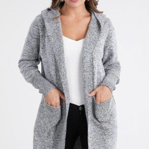 Cardigan Sweater with Hood OUG20578